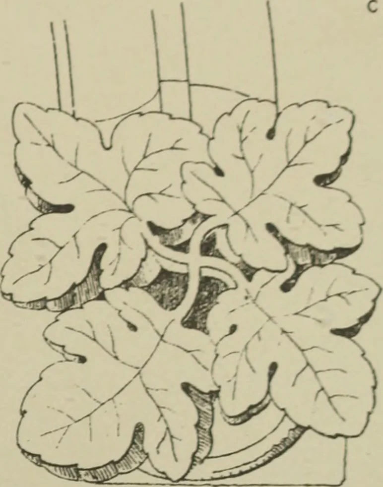 An illustration from An analysis of Gothic architecture. Illustrated by a series of upwards of seven hundred examples of doorways, windows, mouldings, roofs, arches, crosses, panels, buttresses, seats, screens, etc., and accompanied with remarks on the several details of an ecclesiastical edifice, 1903, leaf 192