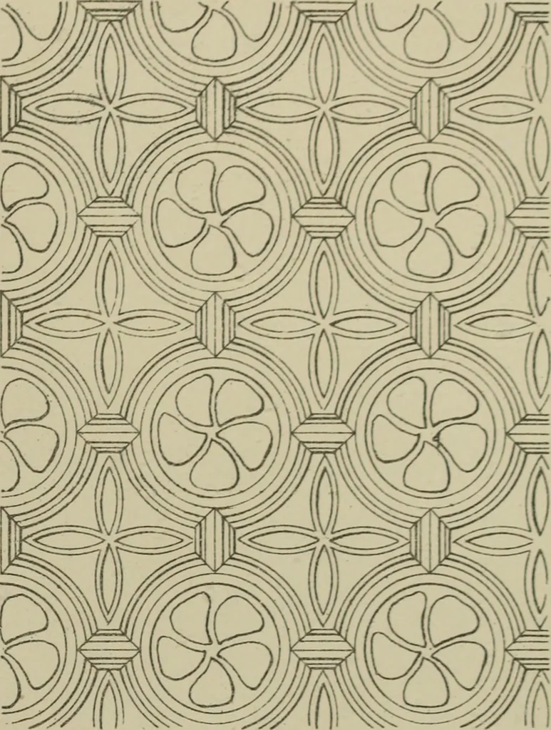 An illustration from An analysis of Gothic architecture. Illustrated by a series of upwards of seven hundred examples of doorways, windows, mouldings, roofs, arches, crosses, panels, buttresses, seats, screens, etc., and accompanied with remarks on the several details of an ecclesiastical edifice, 1903, leaf 194