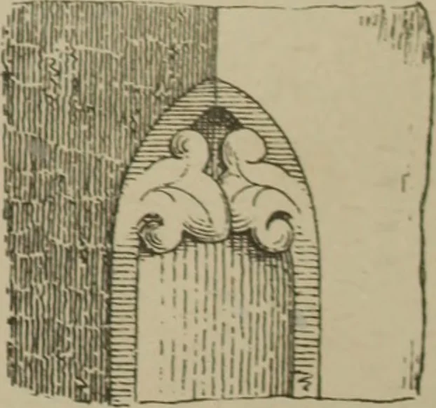 An illustration from An analysis of Gothic architecture. Illustrated by a series of upwards of seven hundred examples of doorways, windows, mouldings, roofs, arches, crosses, panels, buttresses, seats, screens, etc., and accompanied with remarks on the several details of an ecclesiastical edifice, 1903, leaf 208