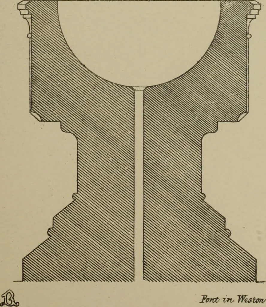 An illustration from An analysis of Gothic architecture. Illustrated by a series of upwards of seven hundred examples of doorways, windows, mouldings, roofs, arches, crosses, panels, buttresses, seats, screens, etc., and accompanied with remarks on the several details of an ecclesiastical edifice, 1903, leaf 210