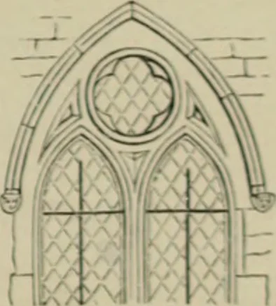 An illustration from An analysis of Gothic architecture. Illustrated by a series of upwards of seven hundred examples of doorways, windows, mouldings, roofs, arches, crosses, panels, buttresses, seats, screens, etc., and accompanied with remarks on the several details of an ecclesiastical edifice, 1903, leaf 36