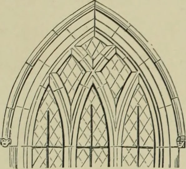 An illustration from An analysis of Gothic architecture. Illustrated by a series of upwards of seven hundred examples of doorways, windows, mouldings, roofs, arches, crosses, panels, buttresses, seats, screens, etc., and accompanied with remarks on the several details of an ecclesiastical edifice, 1903, leaf 39