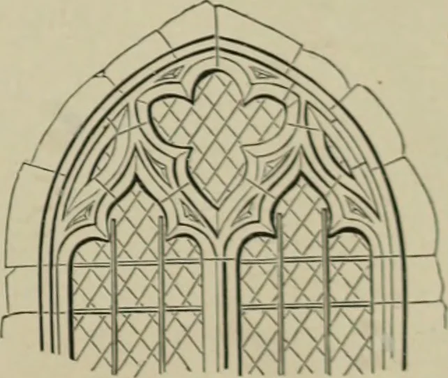 An illustration from An analysis of Gothic architecture. Illustrated by a series of upwards of seven hundred examples of doorways, windows, mouldings, roofs, arches, crosses, panels, buttresses, seats, screens, etc., and accompanied with remarks on the several details of an ecclesiastical edifice, 1903, leaf 42