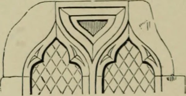 An illustration from An analysis of Gothic architecture. Illustrated by a series of upwards of seven hundred examples of doorways, windows, mouldings, roofs, arches, crosses, panels, buttresses, seats, screens, etc., and accompanied with remarks on the several details of an ecclesiastical edifice, 1903, leaf 49