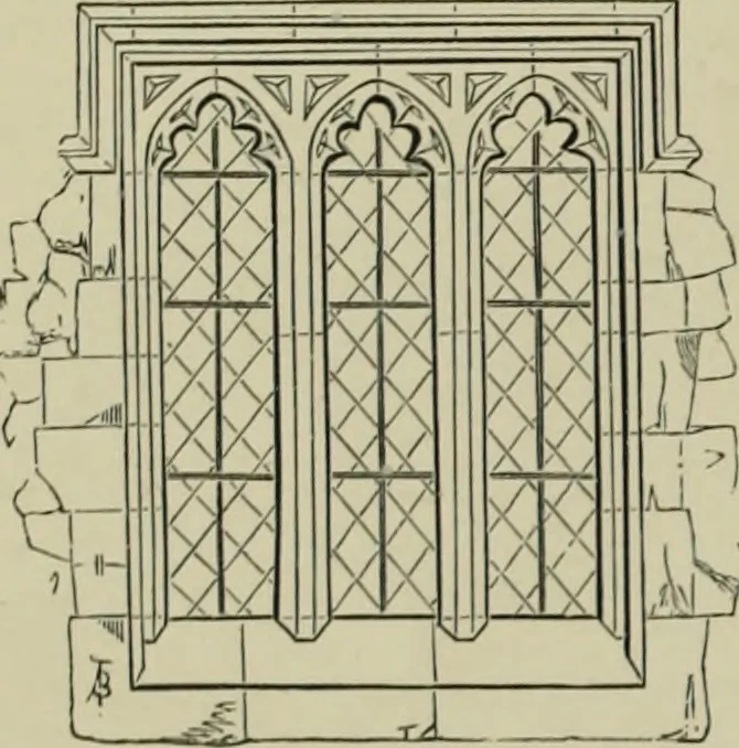 An illustration from An analysis of Gothic architecture. Illustrated by a series of upwards of seven hundred examples of doorways, windows, mouldings, roofs, arches, crosses, panels, buttresses, seats, screens, etc., and accompanied with remarks on the several details of an ecclesiastical edifice, 1903, leaf 51