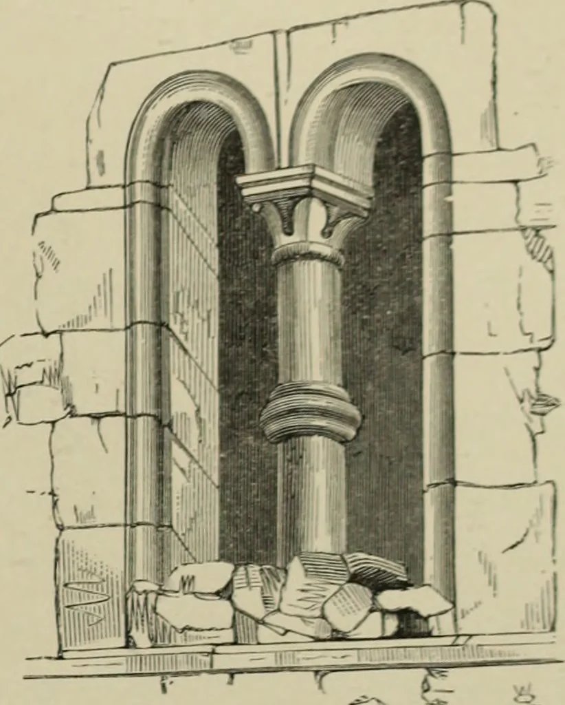 An illustration from An analysis of Gothic architecture. Illustrated by a series of upwards of seven hundred examples of doorways, windows, mouldings, roofs, arches, crosses, panels, buttresses, seats, screens, etc., and accompanied with remarks on the several details of an ecclesiastical edifice, 1903, leaf 52