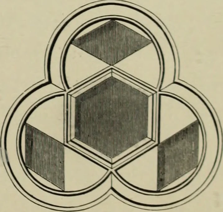 An illustration from An analysis of Gothic architecture. Illustrated by a series of upwards of seven hundred examples of doorways, windows, mouldings, roofs, arches, crosses, panels, buttresses, seats, screens, etc., and accompanied with remarks on the several details of an ecclesiastical edifice, 1903, leaf 62