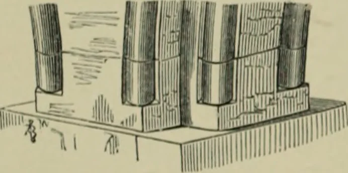 An illustration from An analysis of Gothic architecture. Illustrated by a series of upwards of seven hundred examples of doorways, windows, mouldings, roofs, arches, crosses, panels, buttresses, seats, screens, etc., and accompanied with remarks on the several details of an ecclesiastical edifice, 1903, leaf 73