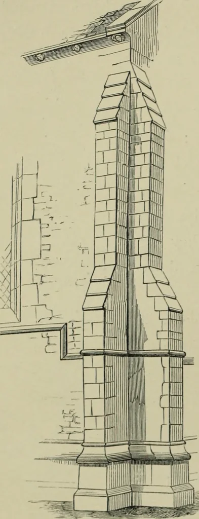 An illustration from An analysis of Gothic architecture. Illustrated by a series of upwards of seven hundred examples of doorways, windows, mouldings, roofs, arches, crosses, panels, buttresses, seats, screens, etc., and accompanied with remarks on the several details of an ecclesiastical edifice, 1903, leaf 99