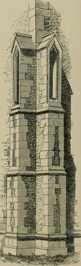 An illustration from An analysis of Gothic architecture. Illustrated by a series of upwards of seven hundred examples of doorways, windows, mouldings, roofs, arches, crosses, panels, buttresses, seats, screens, etc., and accompanied with remarks on the several details of an ecclesiastical edifice, 1903, leaf 99