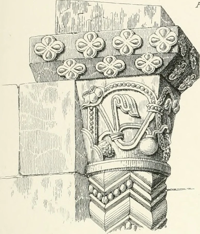 An illustration from An analysis of Gothick architecture ;, 1847, leaf 126
