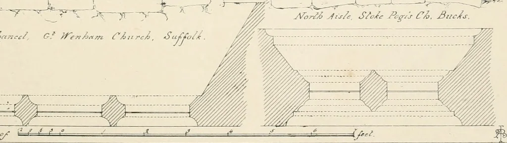 An illustration from An analysis of Gothick architecture ;, 1847, leaf 142