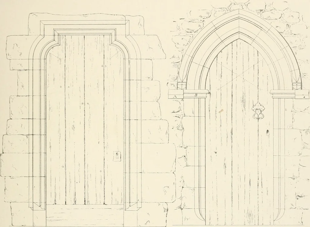 An illustration from An analysis of Gothick architecture ;, 1847, leaf 146