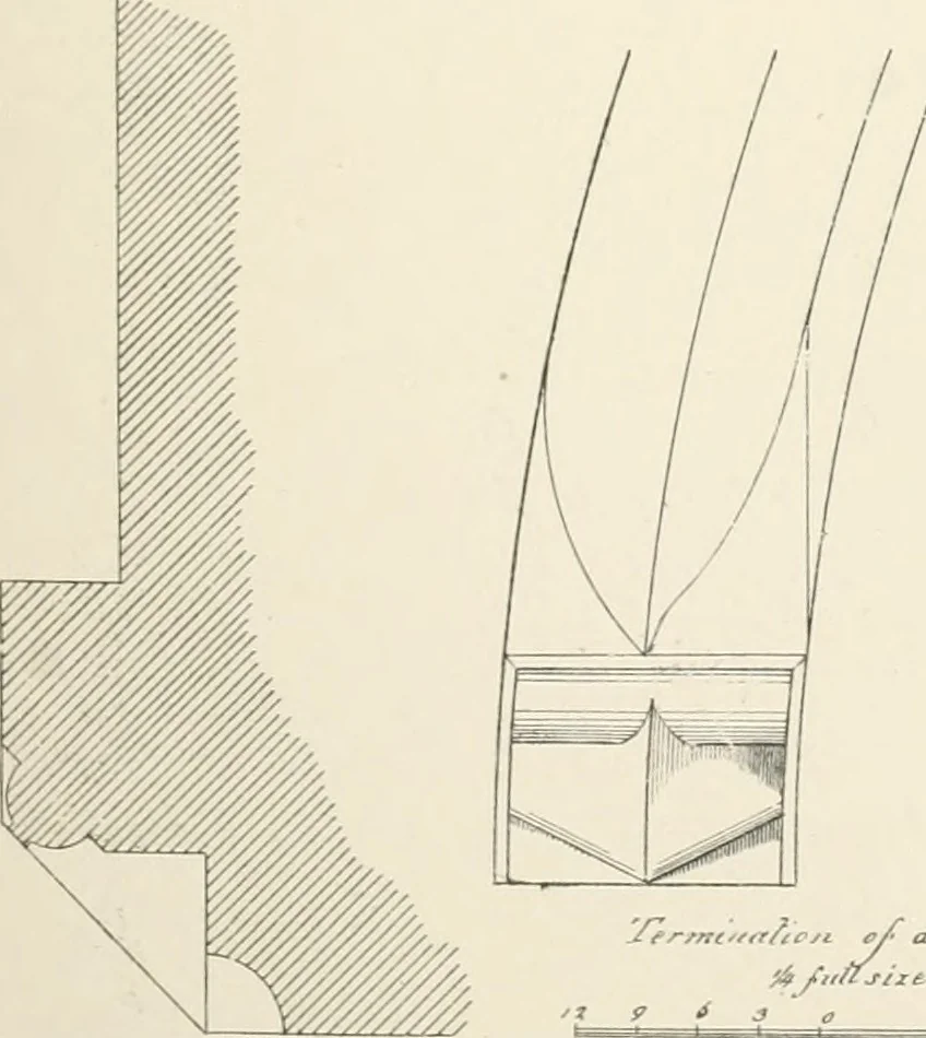 An illustration from An analysis of Gothick architecture ;, 1847, leaf 146