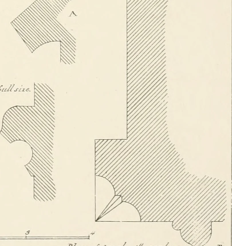 An illustration from An analysis of Gothick architecture ;, 1847, leaf 146