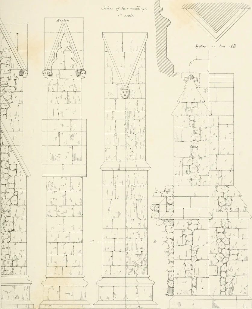 An illustration from An analysis of Gothick architecture ;, 1847, leaf 168