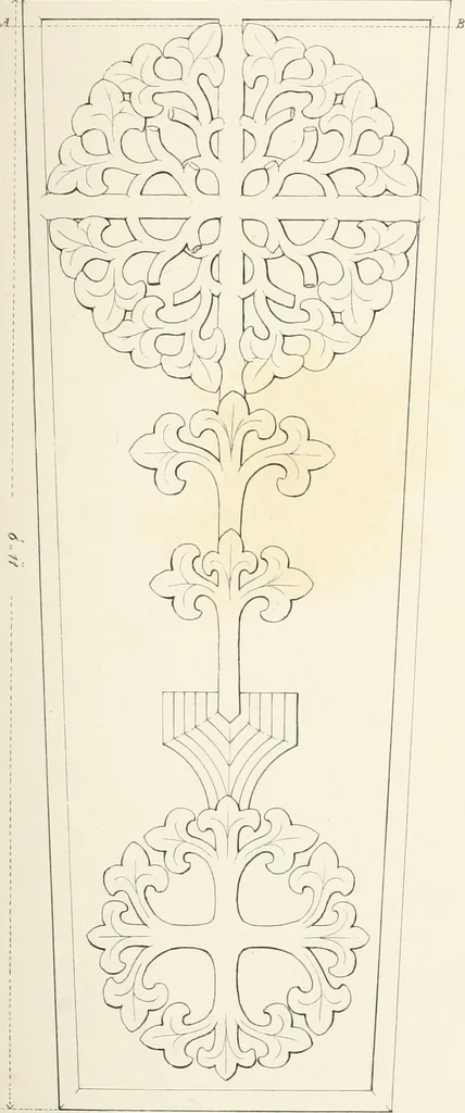 An illustration from An analysis of Gothick architecture ;, 1847, leaf 190