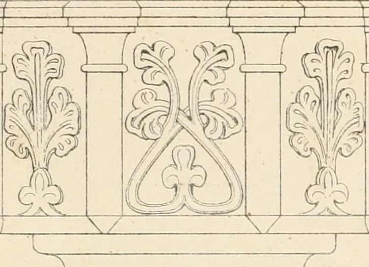 An illustration from An analysis of Gothick architecture ;, 1847, leaf 194