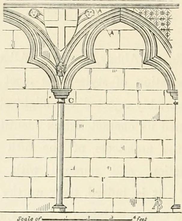 An illustration from An analysis of Gothick architecture ;, 1847, leaf 21