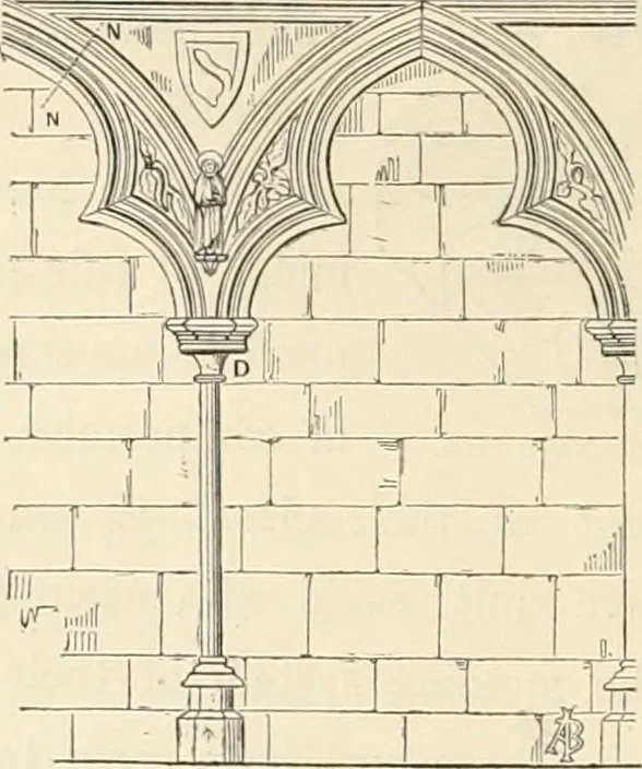 An illustration from An analysis of Gothick architecture ;, 1847, leaf 21
