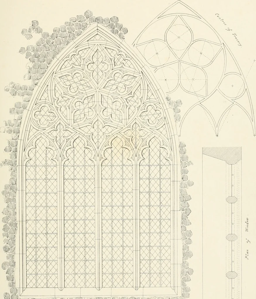 An illustration from An analysis of Gothick architecture ;, 1847, leaf 226