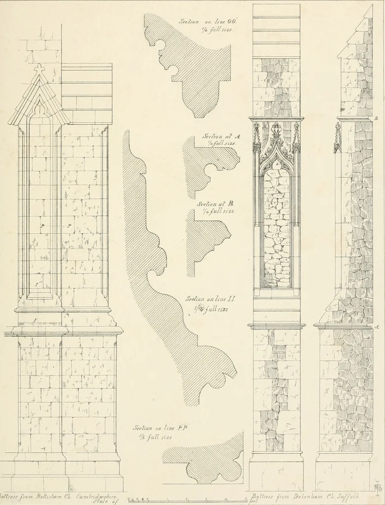 An illustration from An analysis of Gothick architecture ;, 1847, leaf 234
