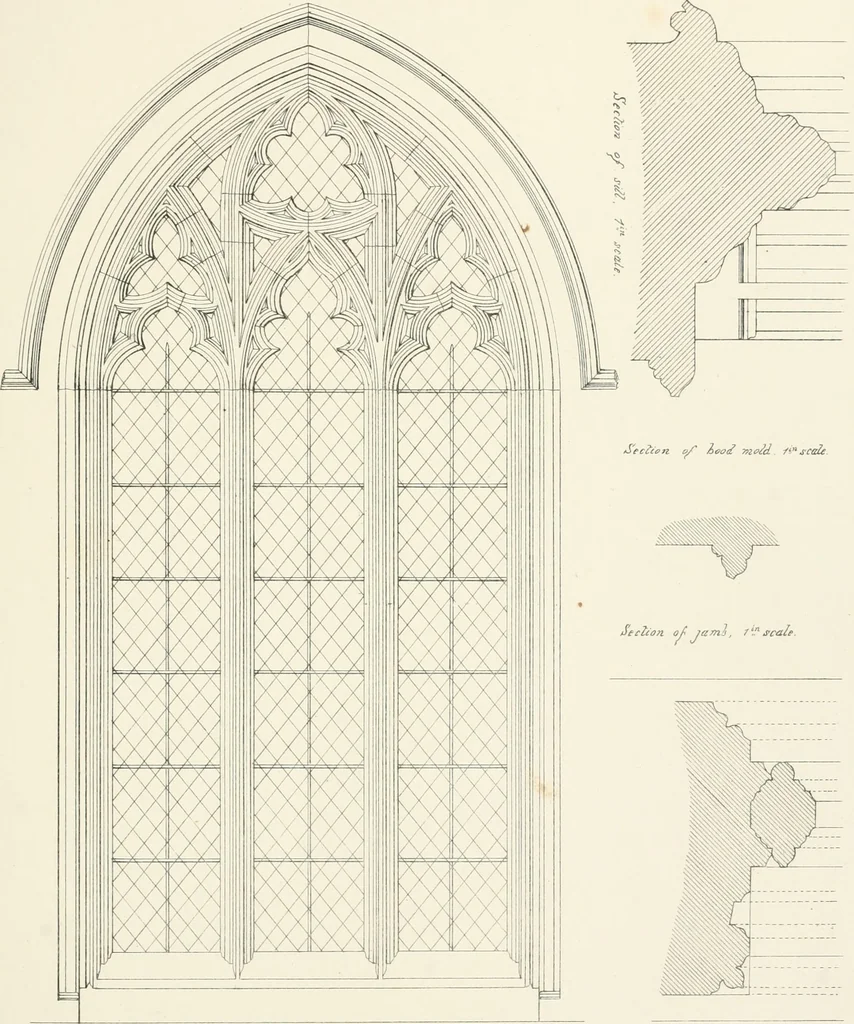 An illustration from An analysis of Gothick architecture ;, 1847, leaf 248
