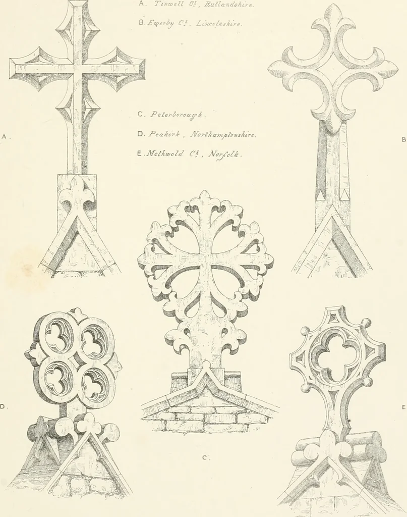 An illustration from An analysis of Gothick architecture ;, 1847, leaf 250