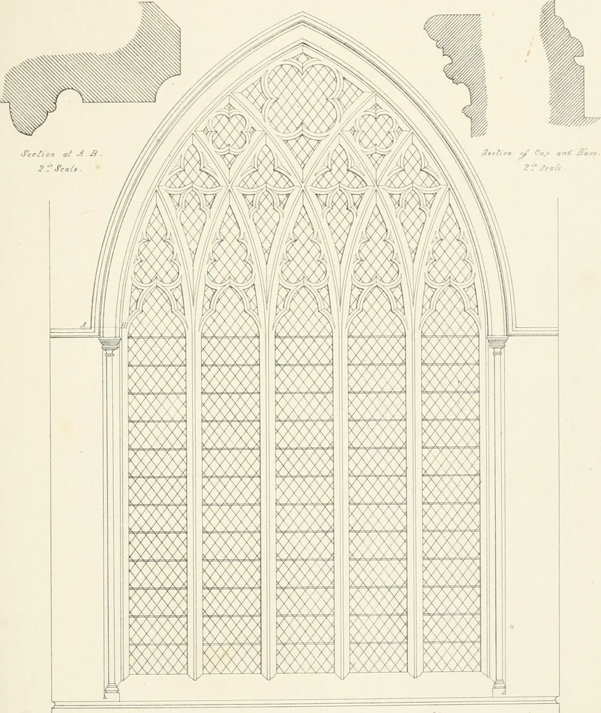 An illustration from An analysis of Gothick architecture ;, 1847, leaf 252