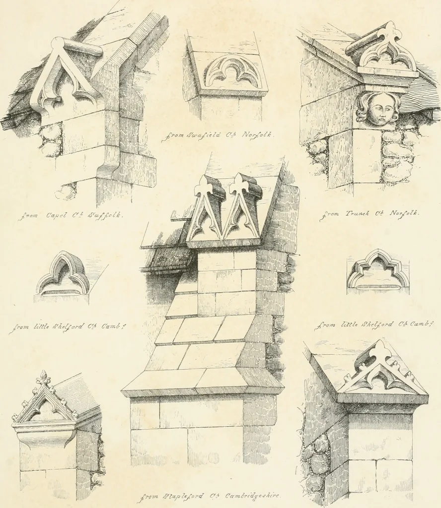 An illustration from An analysis of Gothick architecture ;, 1847, leaf 256