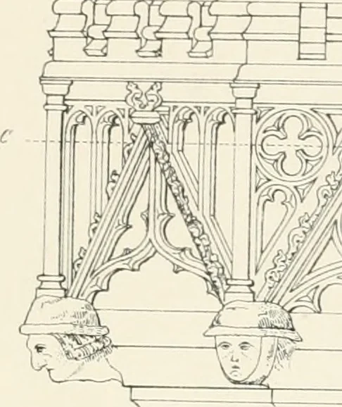 An illustration from An analysis of Gothick architecture ;, 1847, leaf 258