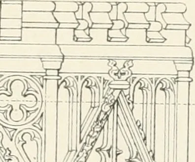 An illustration from An analysis of Gothick architecture ;, 1847, leaf 258
