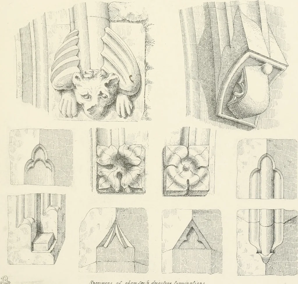 An illustration from An analysis of Gothick architecture ;, 1847, leaf 262