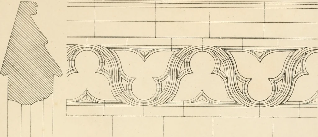 An illustration from An analysis of Gothick architecture ;, 1847, leaf 268