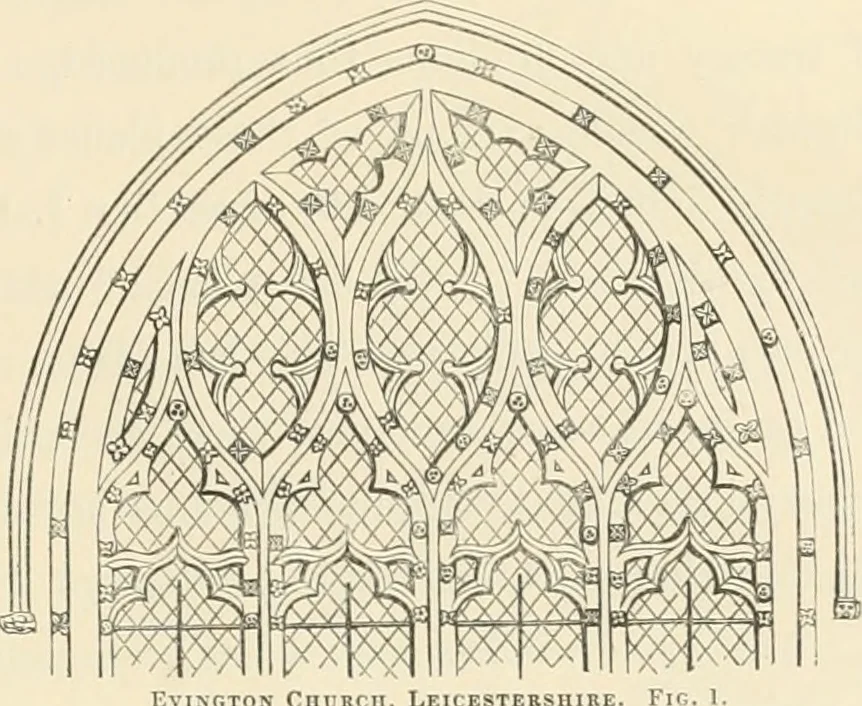 An illustration from An analysis of Gothick architecture ;, 1847, leaf 38