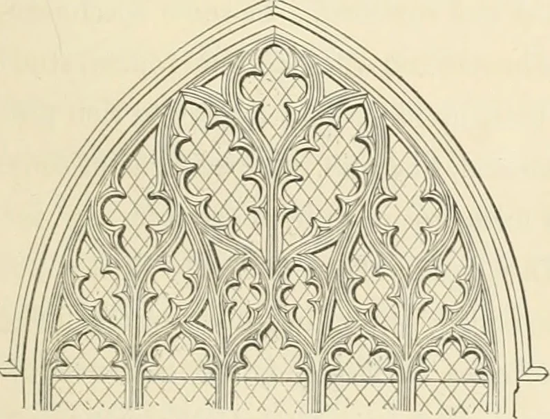 An illustration from An analysis of Gothick architecture ;, 1847, leaf 40