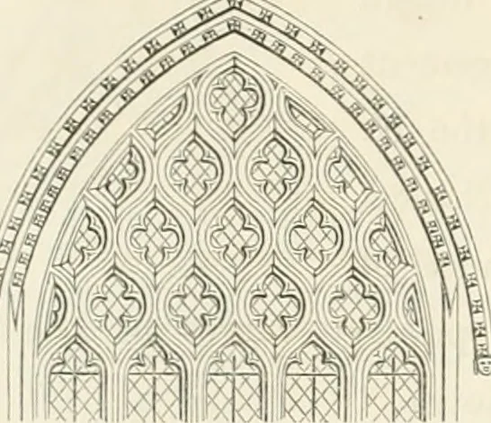 An illustration from An analysis of Gothick architecture ;, 1847, leaf 43