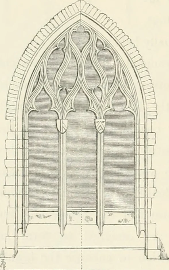 An illustration from An analysis of Gothick architecture ;, 1847, leaf 43