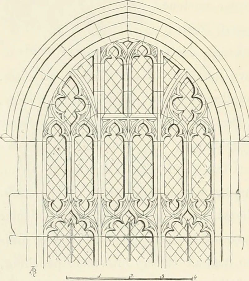 An illustration from An analysis of Gothick architecture ;, 1847, leaf 45