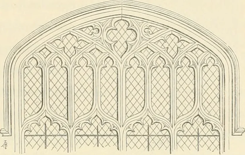 An illustration from An analysis of Gothick architecture ;, 1847, leaf 46