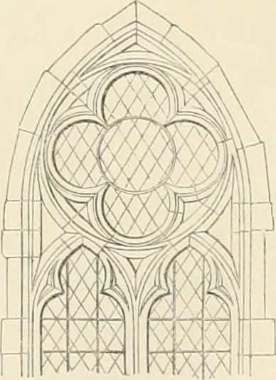 An illustration from An analysis of Gothick architecture ;, 1847, leaf 54