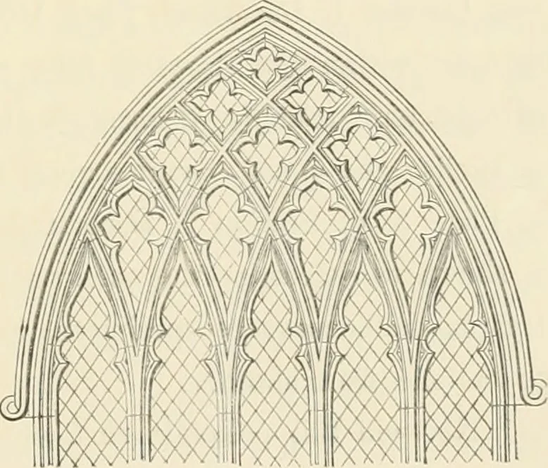 An illustration from An analysis of Gothick architecture ;, 1847, leaf 56