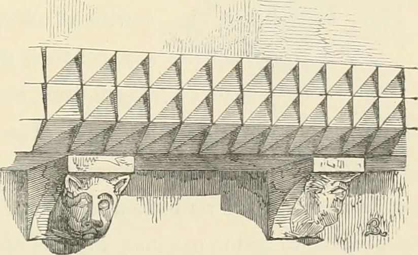 An illustration from An analysis of Gothick architecture ;, 1847, leaf 70