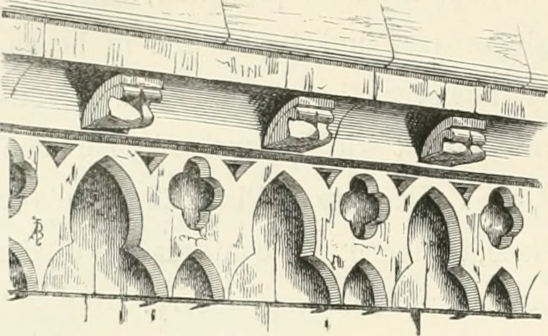 An illustration from An analysis of Gothick architecture ;, 1847, leaf 71
