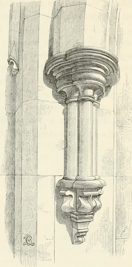 An illustration from An analysis of Gothick architecture ;, 1847, leaf 91