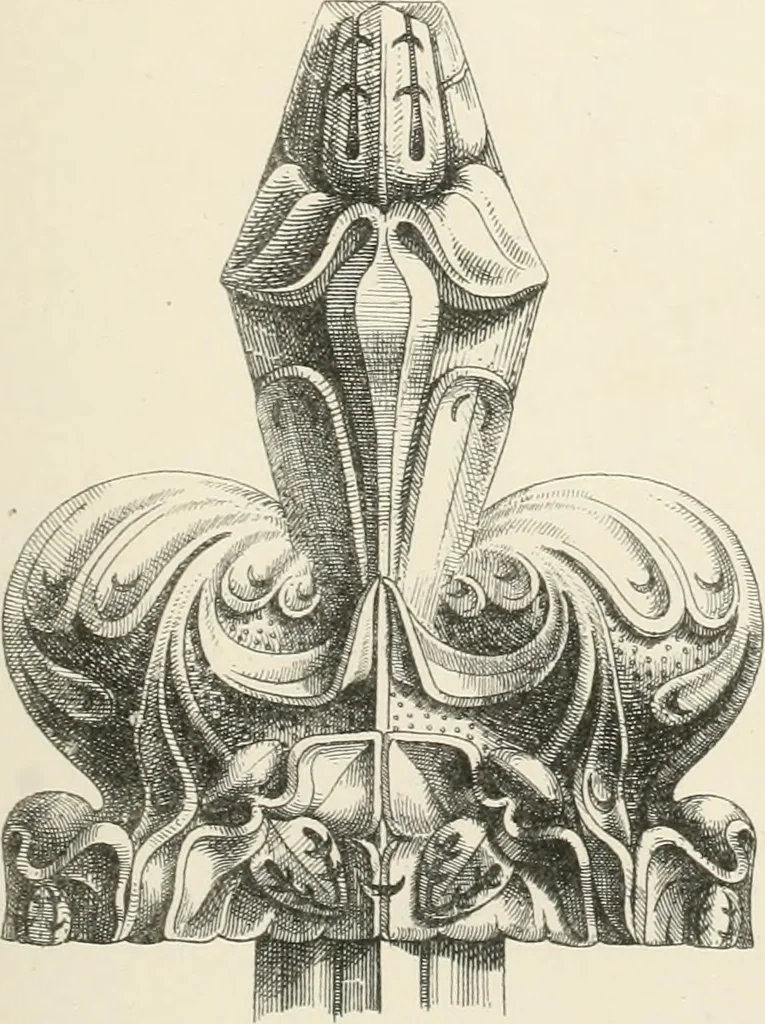 An illustration from An analysis of Gothick architecture ;, 1847, leaf 104