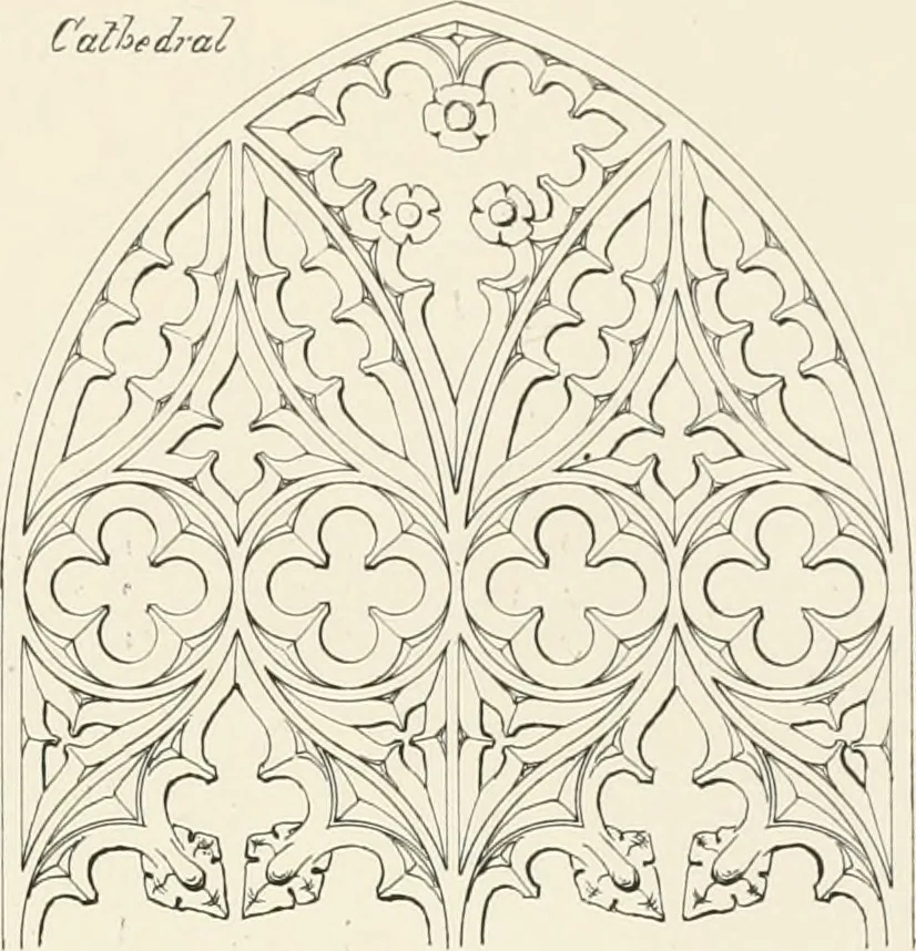 An illustration from An analysis of Gothick architecture ;, 1847, leaf 106