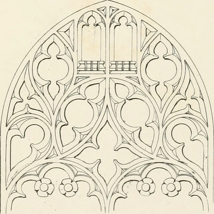 An illustration from An analysis of Gothick architecture ;, 1847, leaf 106