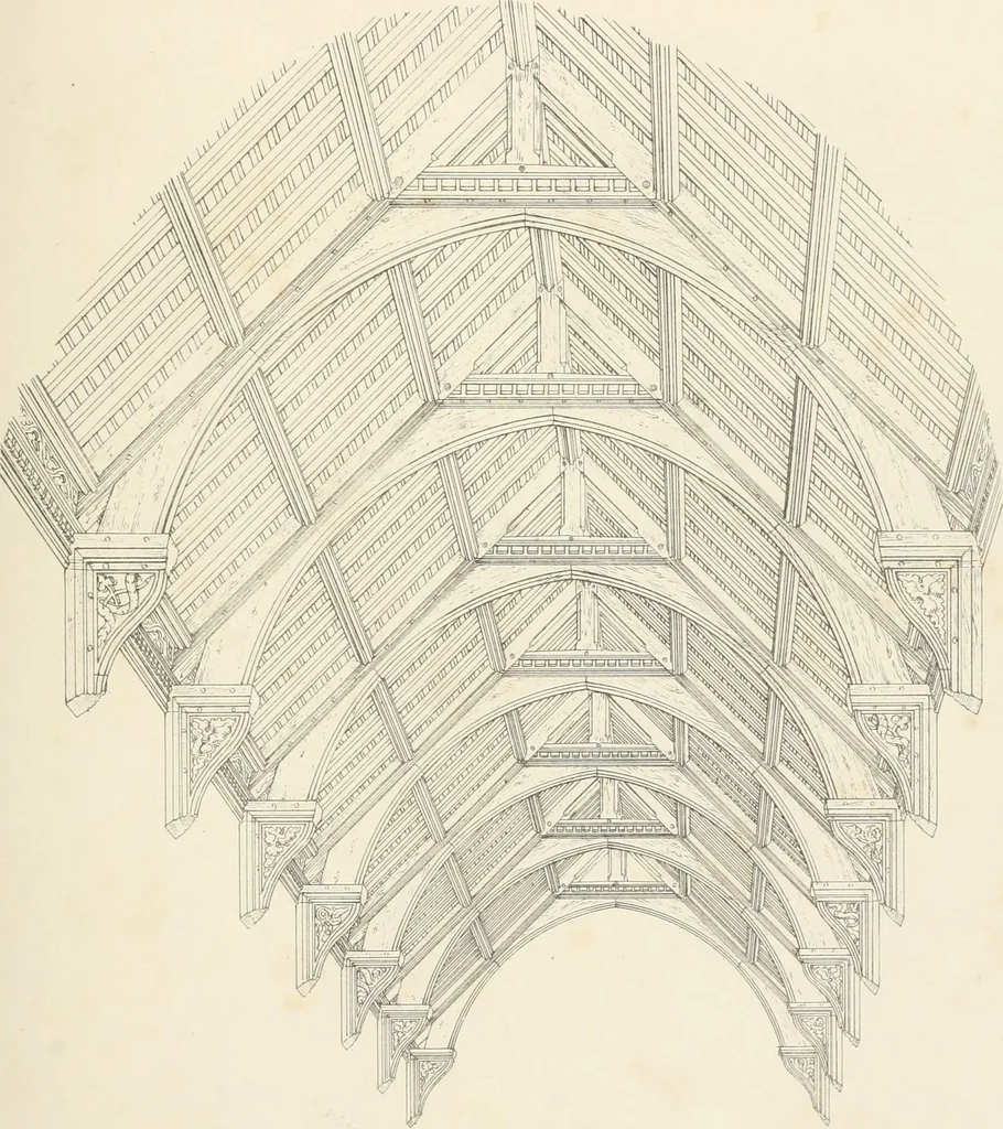 An illustration from An analysis of Gothick architecture ;, 1847, leaf 110