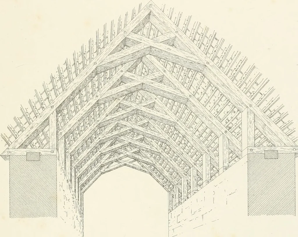 An illustration from An analysis of Gothick architecture ;, 1847, leaf 112